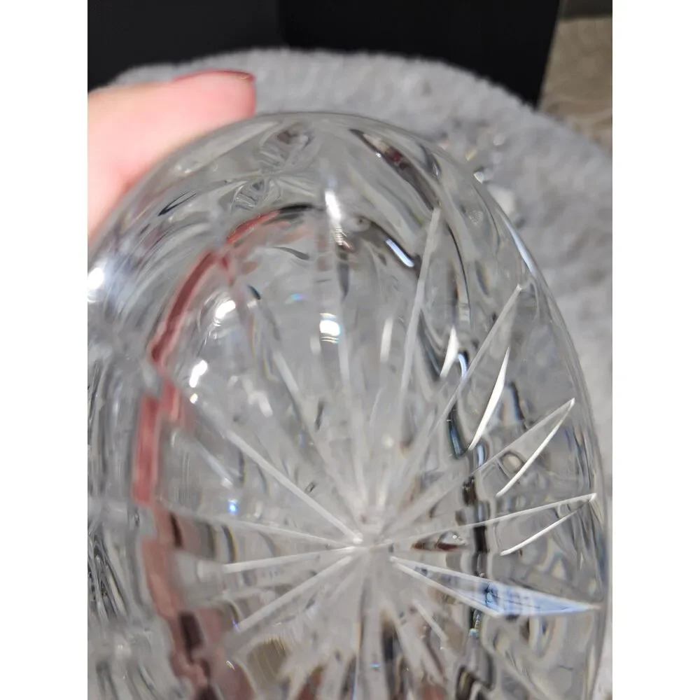 WATERFORD Overture Cut Crystal Decanter Faceted Original Stopper Pristine